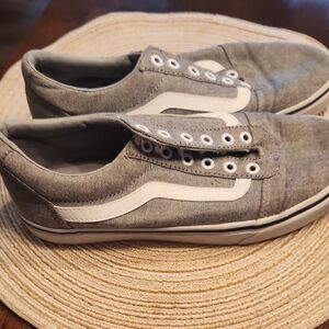 Vans Black Gray and White Women's Sneakers